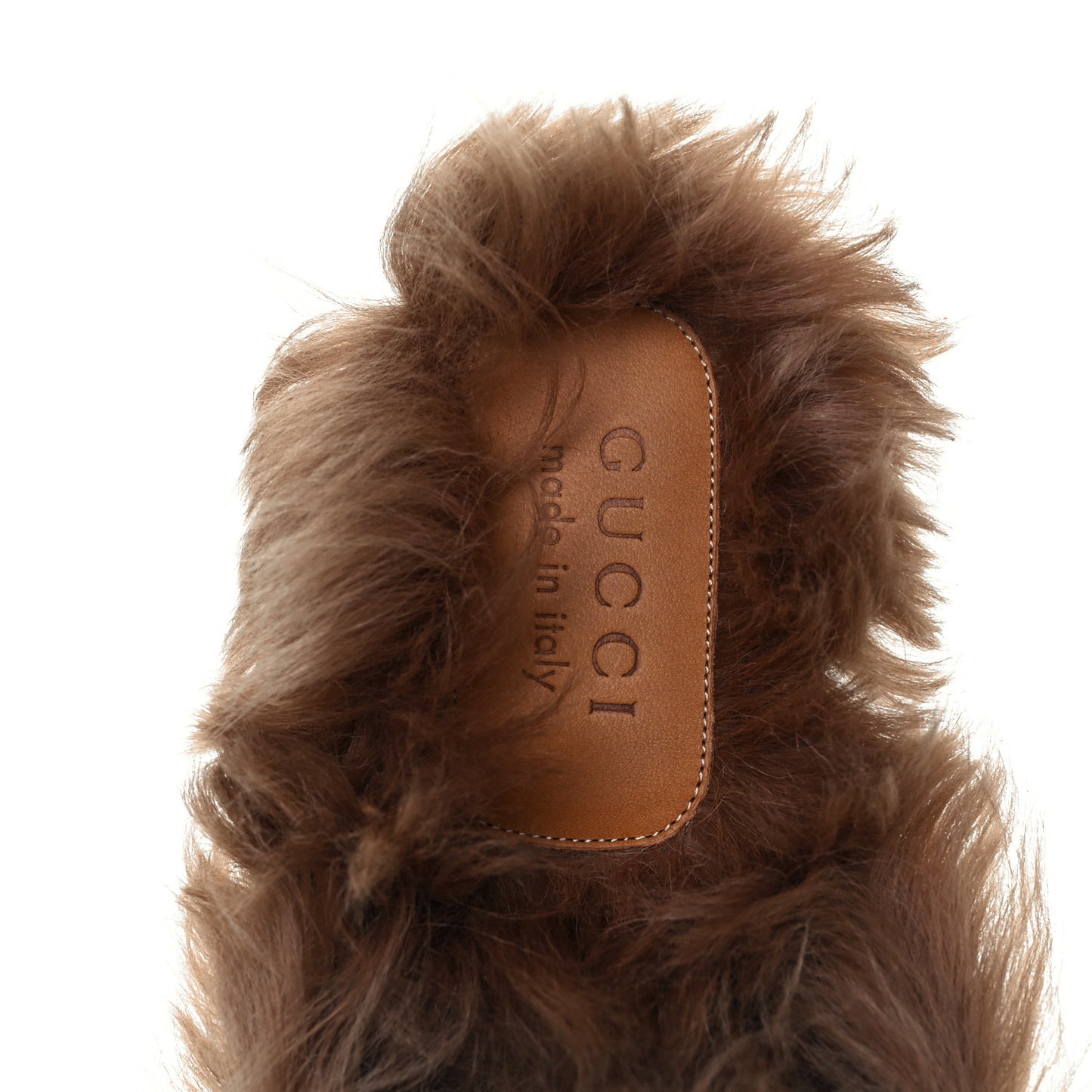 Tweed Fur Prince Wales Plaid Mens Princetown Slippers 8 Green Blue Red Natural