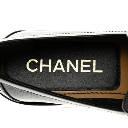 Chanel Calfskin CC Mocassins 38 Black 7 of 9