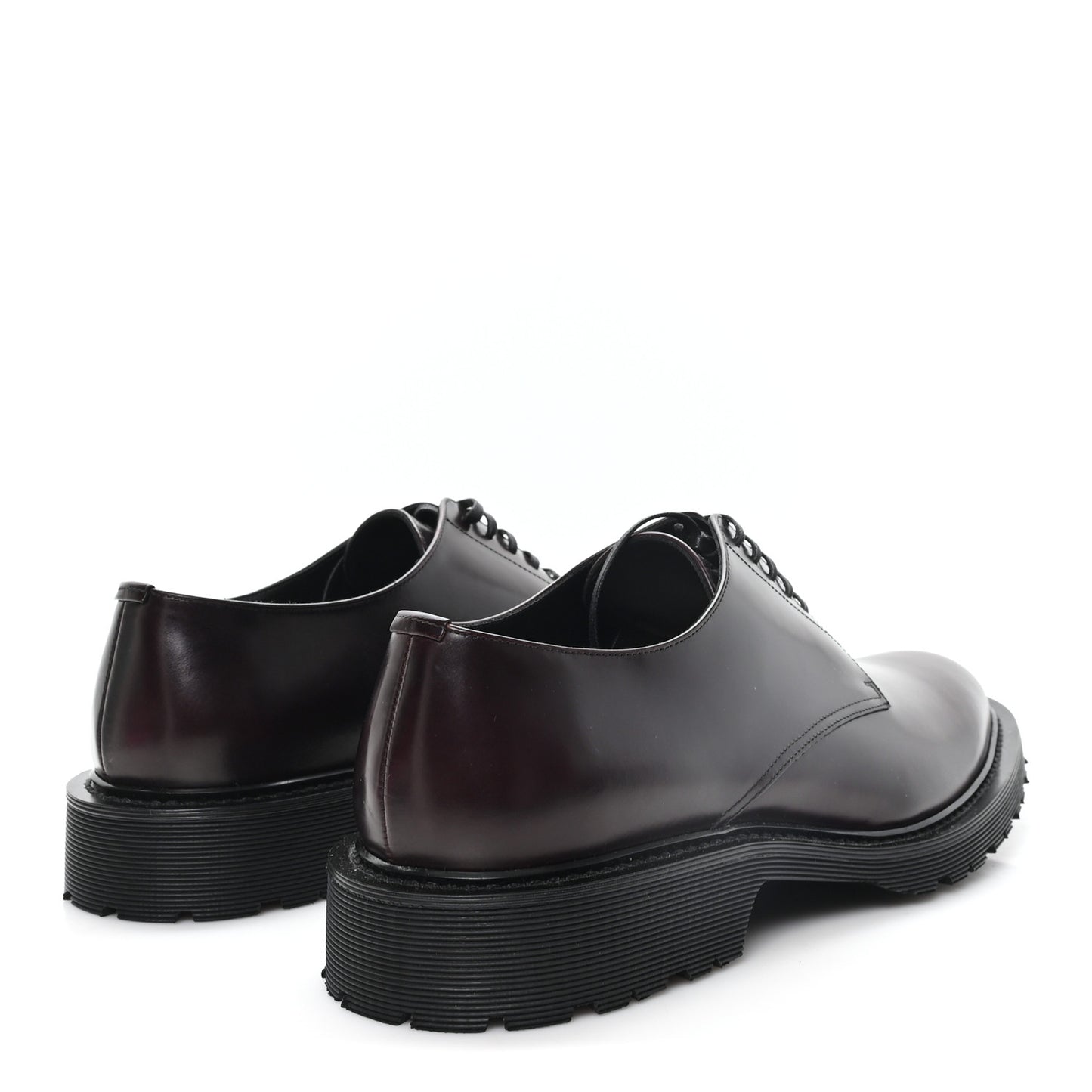 Calfskin Mens Army 20 Derby Shoes 43 Dark Wine