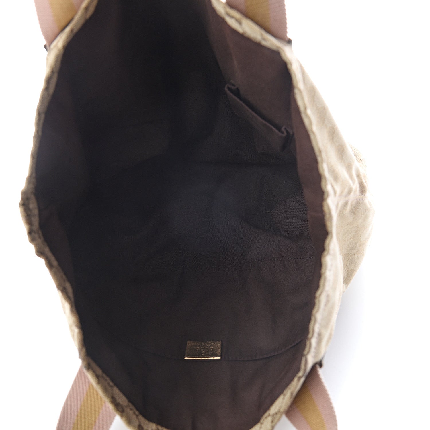 Gucci GG Monogram Medium Web Handle Vertical Tote Pink Gold 4 of 8
