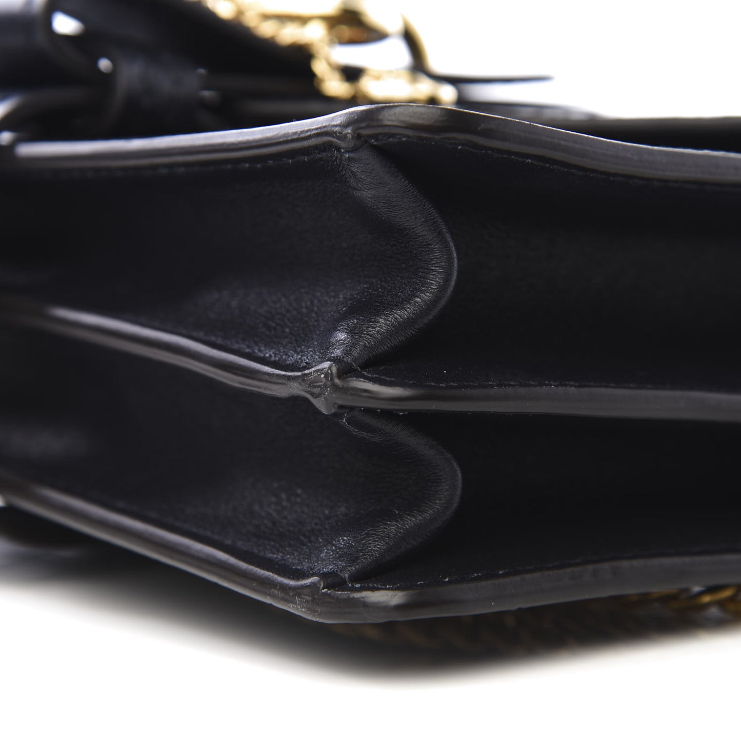 Calfskin Crocodile Embossed Aby Chain Shoulder Bag Full Blue