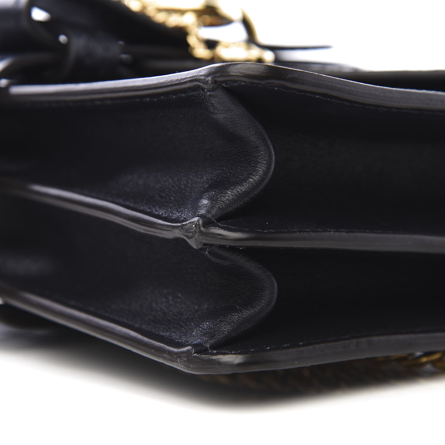 Chloe Calfskin Crocodile Embossed Aby Chain Shoulder Bag Full Blue 6 of 8