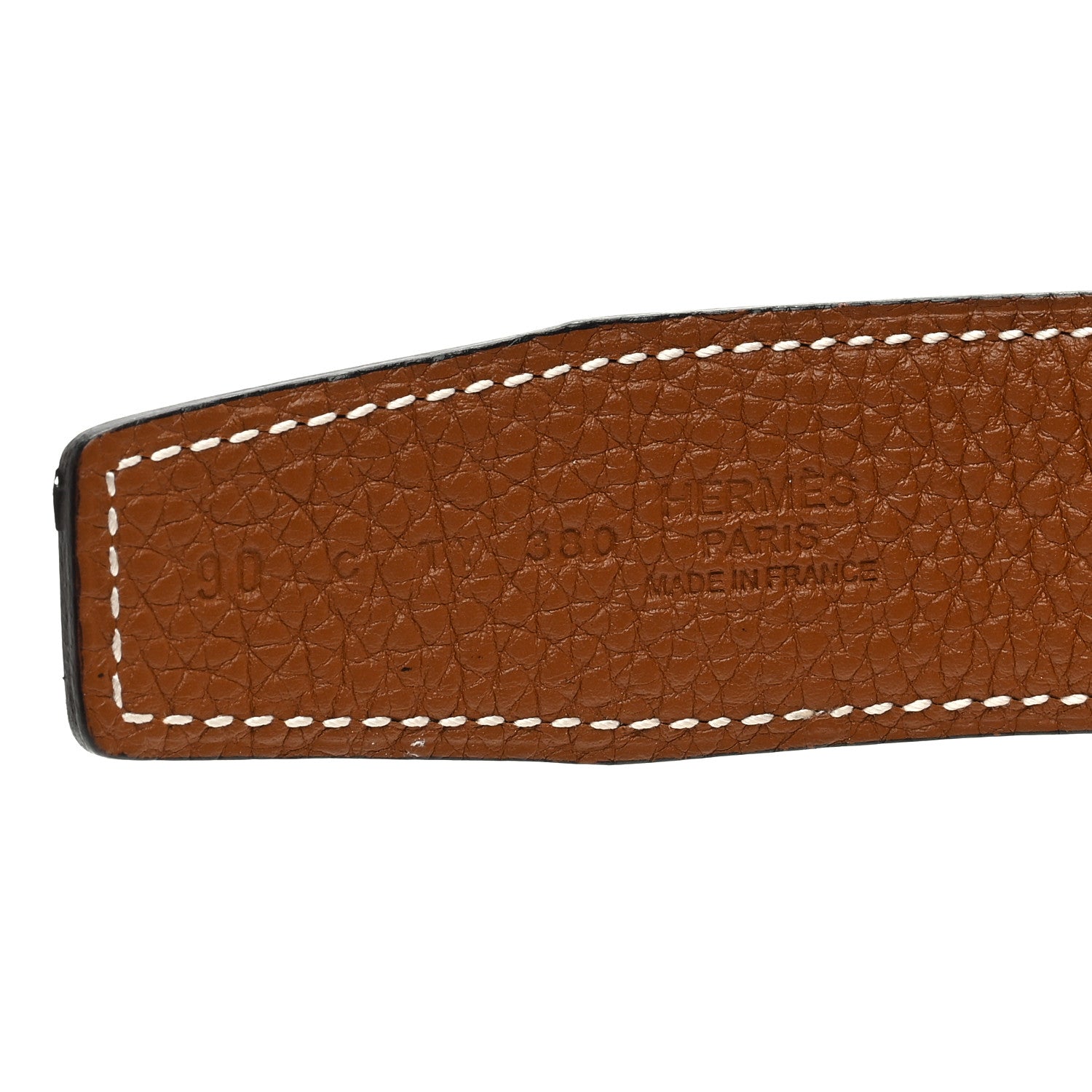 Hermes Box Togo 42mm Belt 90 36 Black Gold 3 of 3