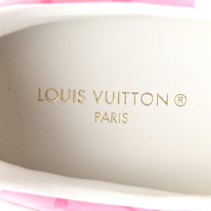 Louis Vuitton Calfskin Monogram Run Away Sneakers 38.5 White Pink 7 of 8