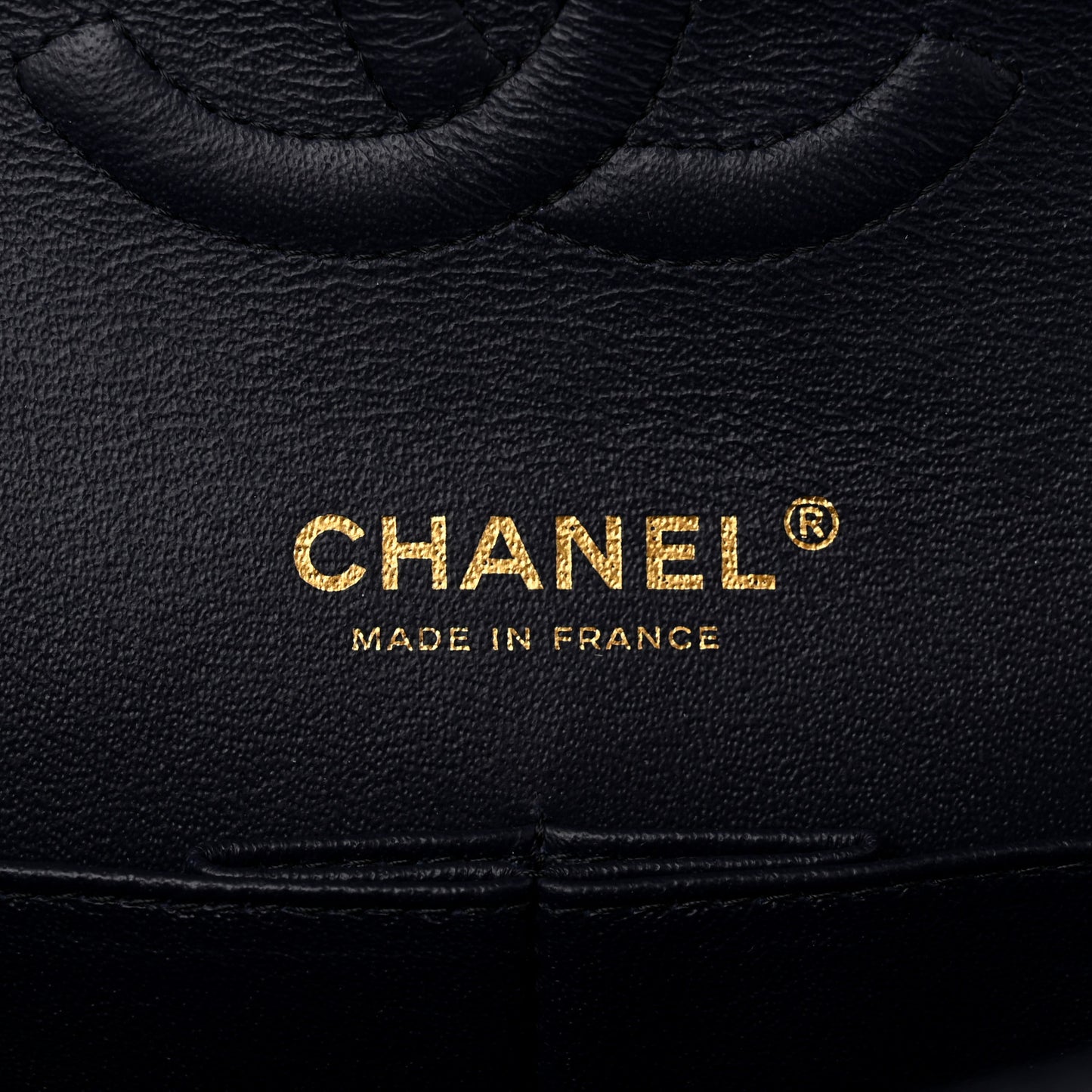 Caviar Quilted Medium Double Flap Navy