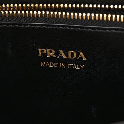 Prada Saffiano Cuir Calfskin Medium Monochrome Top Handle Tote Black 6 of 11