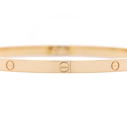 Cartier 18K Yellow Gold Small LOVE Bracelet 19 4 of 8