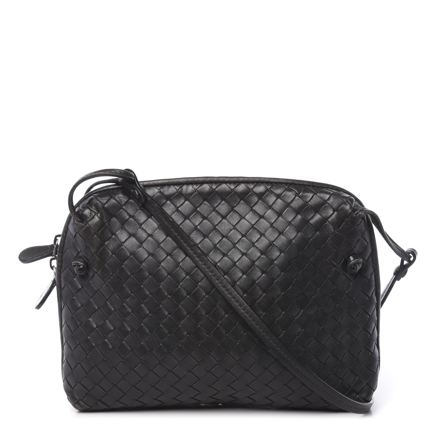 Bottega Veneta Nappa Intrecciato Nodini Bag Black 1 of 11