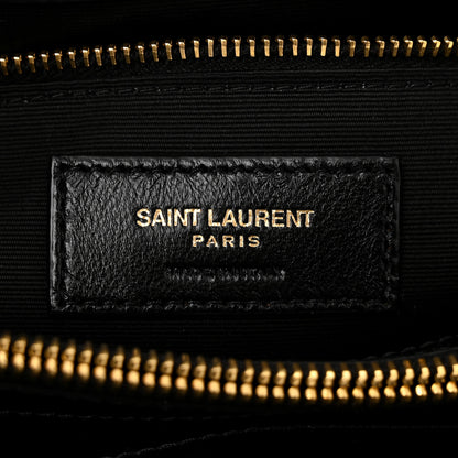Saint Laurent Calfskin Y Quilted Monogram Medium Loulou Chain Satchel Black 6 of 11