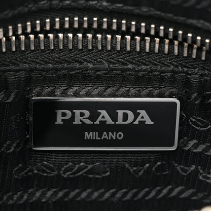 Prada Re-Nylon Triangle Padded Patchwork Shoulder Bag Black 6 of 8