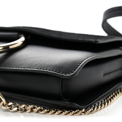 Chloe Suede Calfskin Small Faye Shoulder Bag Black 9 of 10