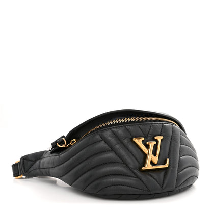 Louis Vuitton Calfskin Quilted New Wave Bumbag Black 4 of 13
