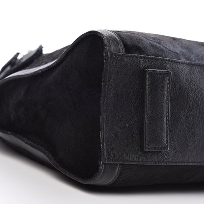 Alexander McQueen Pony Hair Mini De Manta Tote Black 9 of 10