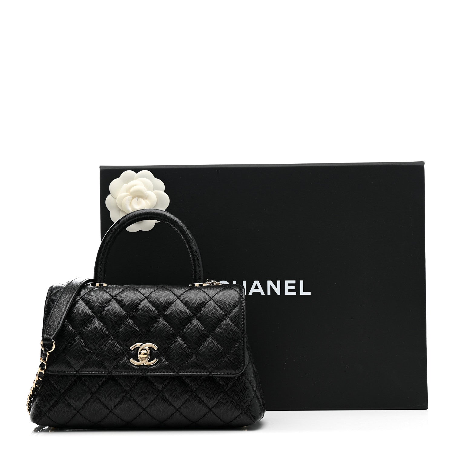 Chanel Caviar Quilted Mini Coco Handle Flap Black 11 of 11