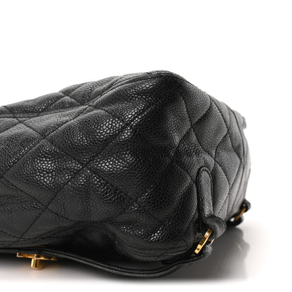 Chanel Caviar Quilted Drawstring Backpack Black 8 of 9