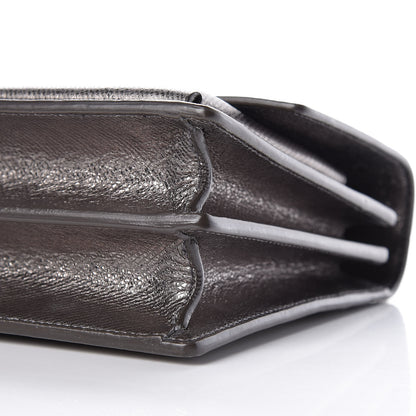Saint Laurent Metallic Grained Calfskin Medium Monogram Sunset Dark Silver 6 of 12