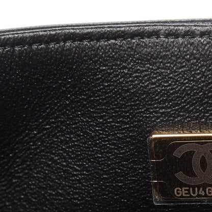 Chanel Lambskin Geometric Patchwork Mini Flap Black White 9 of 11