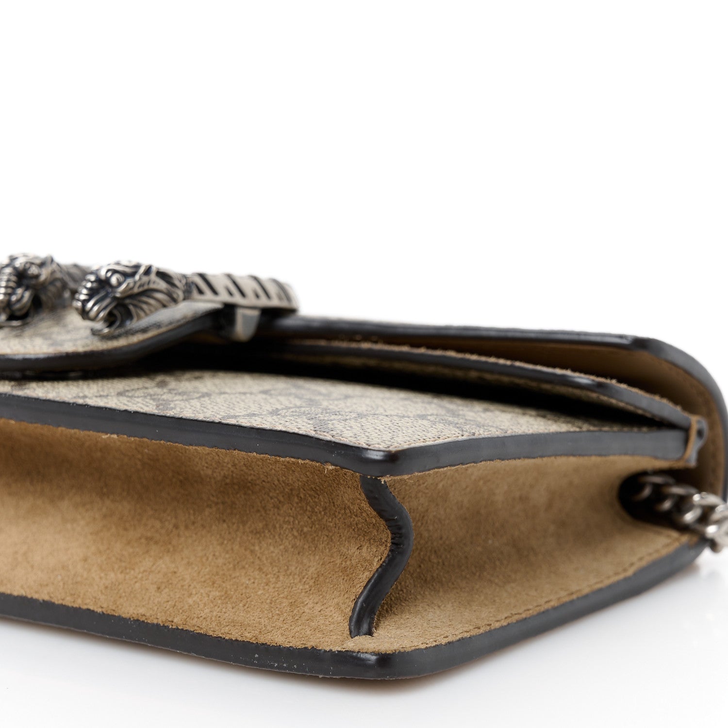 Gucci GG Supreme Monogram Super Mini Dionysus Shoulder Bag Taupe 9 of 10