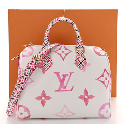 Louis Vuitton Monogram Giant By The Pool 2.0 Speedy Bandouliere 25 Rose 10 of 10