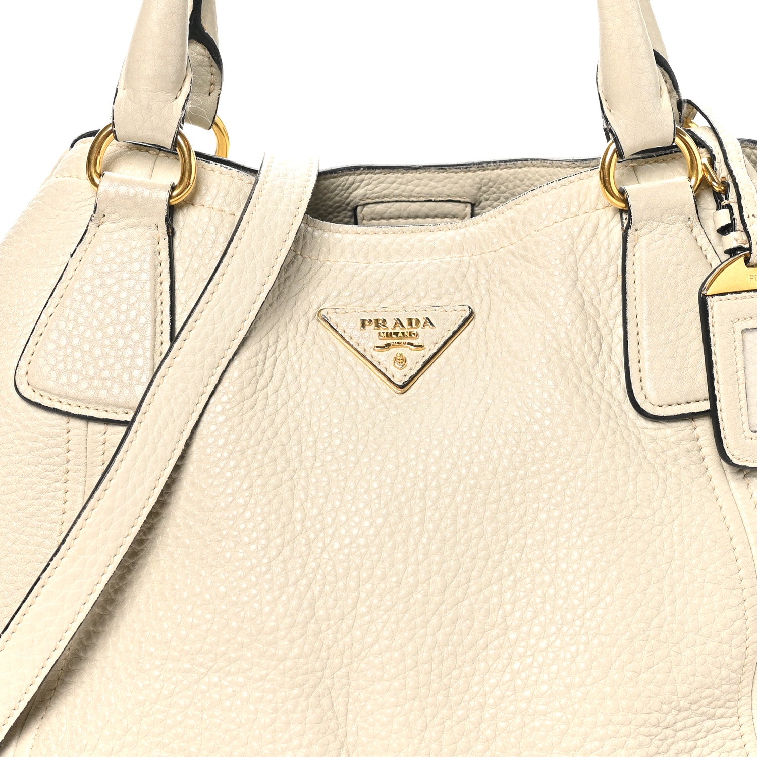 Prada Vitello Daino Tote Talco 1920731 – FASHIONPHILE