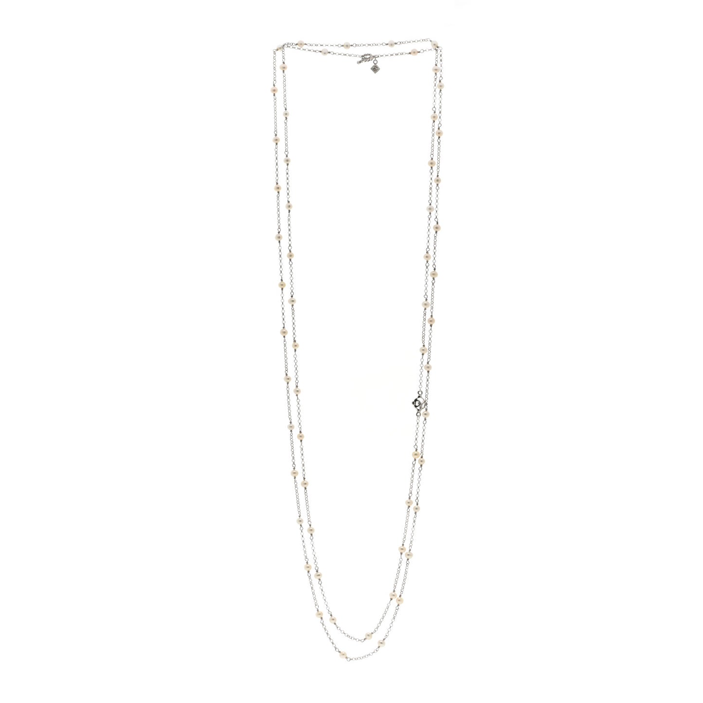Sterling Silver Freshwater Pearl Bead Chain Necklace
