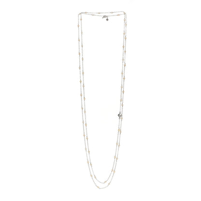 David Yurman Sterling Silver Freshwater Pearl Bead Chain Necklace 3 of 4