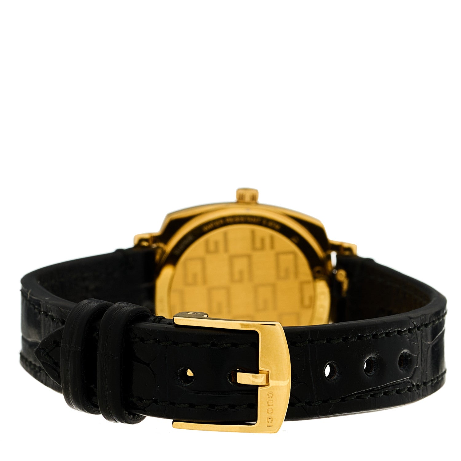 Gucci Stainless Steel Alligator 27mm Grip Quartz Watch Black 3 of 4