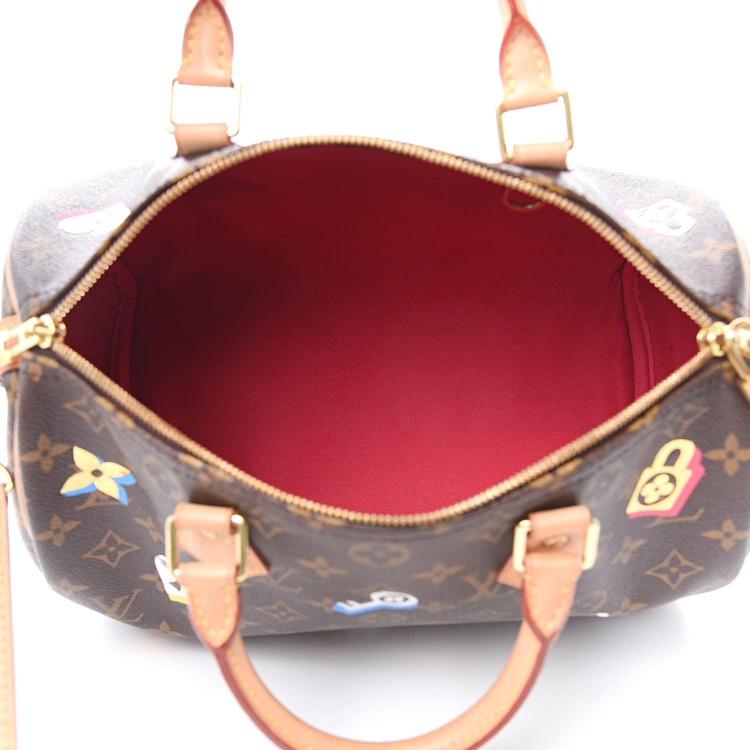 Louis Vuitton Monogram Love Lock Speedy Bandouliere 30 5 of 13