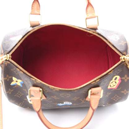 Louis Vuitton Monogram Love Lock Speedy Bandouliere 30 5 of 13