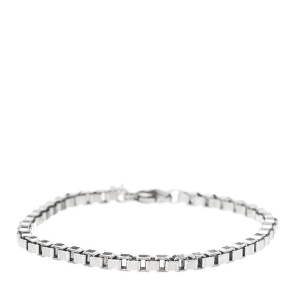Tiffany Sterling Silver 4mm Venetian Link Bracelet 1 of 5
