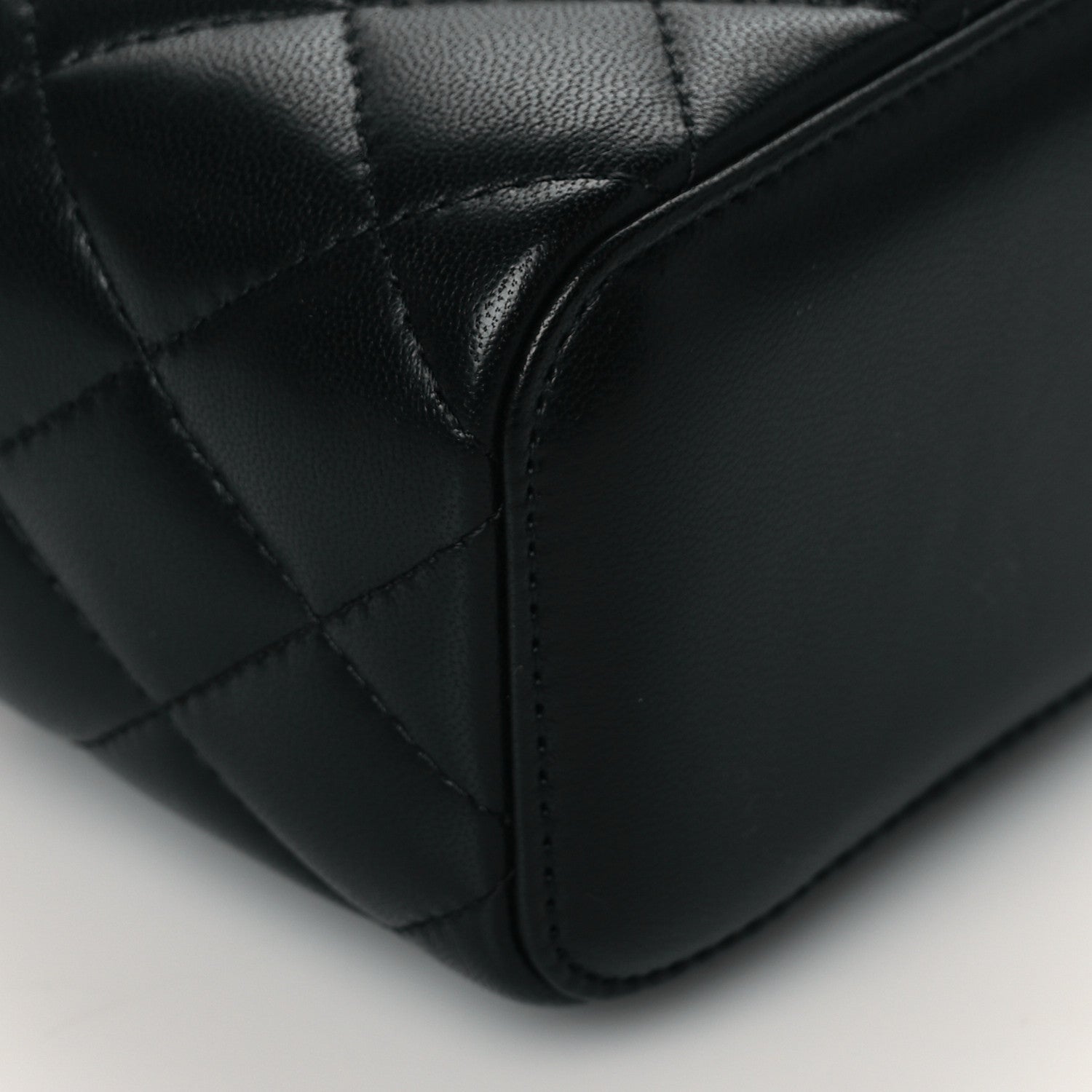 Chanel Lambskin Quilted Mini Pearl Crush Vanity Case With Chain Black 9 of 11