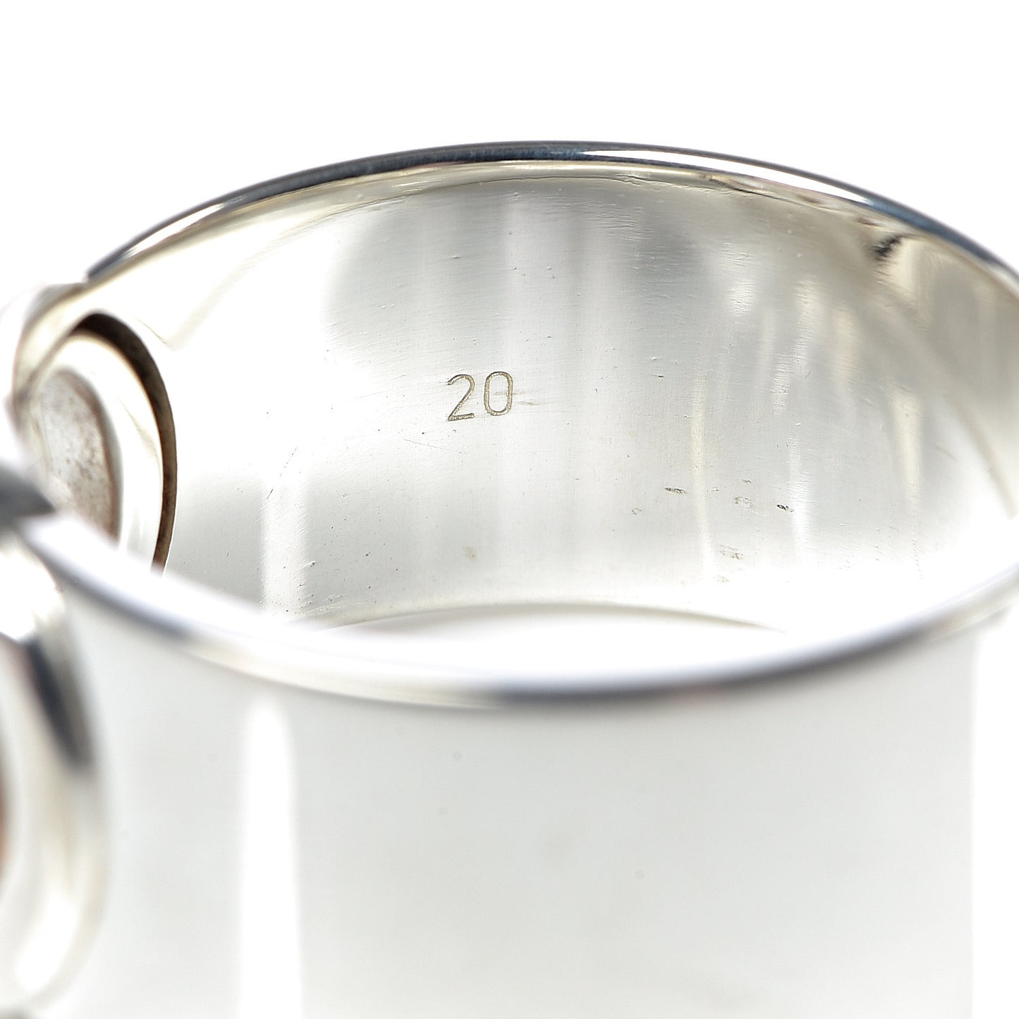 Sterling Silver 10mm Interlocking G Band Ring 60 9
