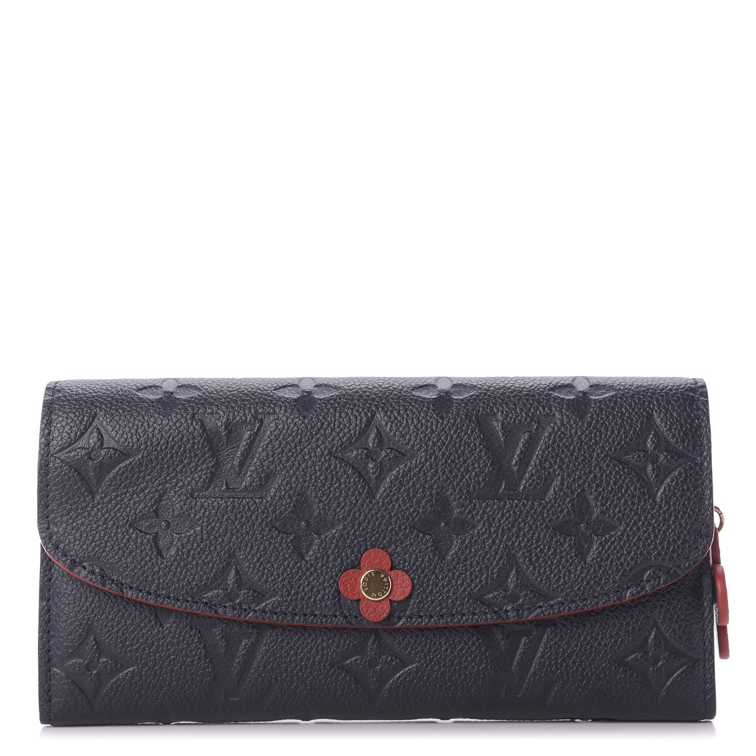 Louis Vuitton Empreinte Bloom Flower Emilie Wallet Marine Rouge 1 of 9