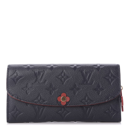 Louis Vuitton Empreinte Bloom Flower Emilie Wallet Marine Rouge 1 of 9