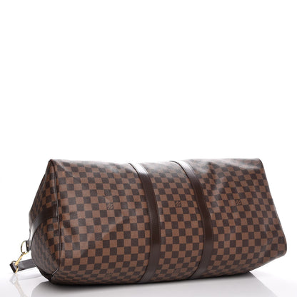 Louis Vuitton Damier Ebene Keepall Bandouliere 55 4 of 12