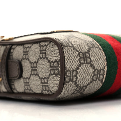 Gucci X BALENCIAGA BB Supreme Monogram Web Mini Ophidia Messenger Beige New Acero 7 of 9