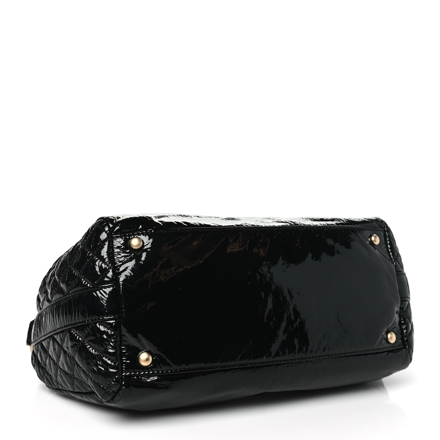 Chanel Vinyl Rock and Chain Small Bowler Black 4 of 10
