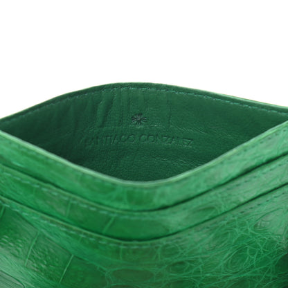 Nancy Gonzalez Crocodile Card Case Green 6 of 8