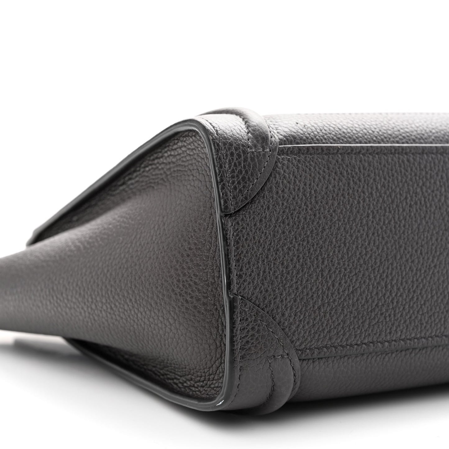 Drummed Calfskin Nano Luggage Liquorice