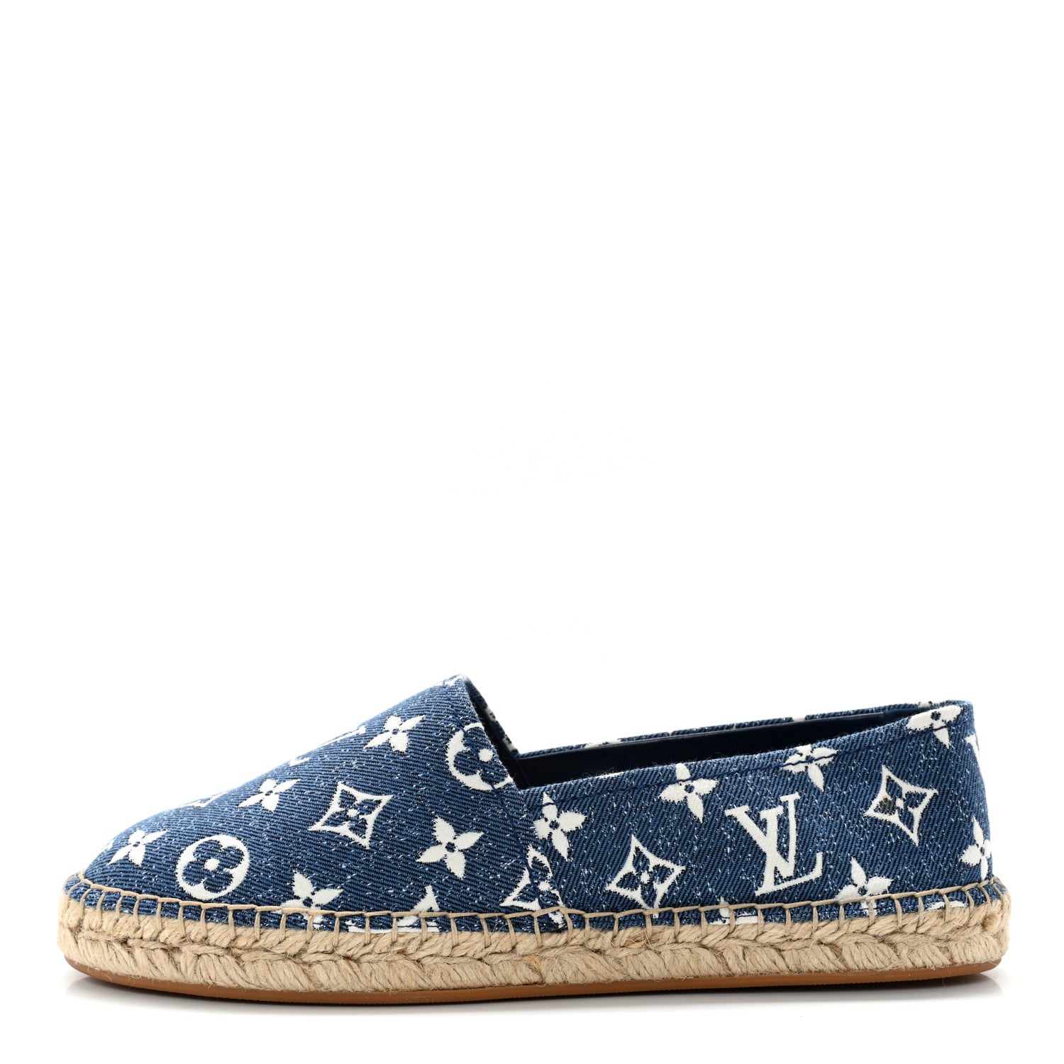 Louis Vuitton Monogram Denim Starboard Espadrille Flats 40 Blue 1 of 9