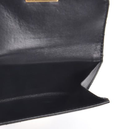 Christian Dior Lambskin Cannage Dioraddict Flap Wallet Black 5 of 8