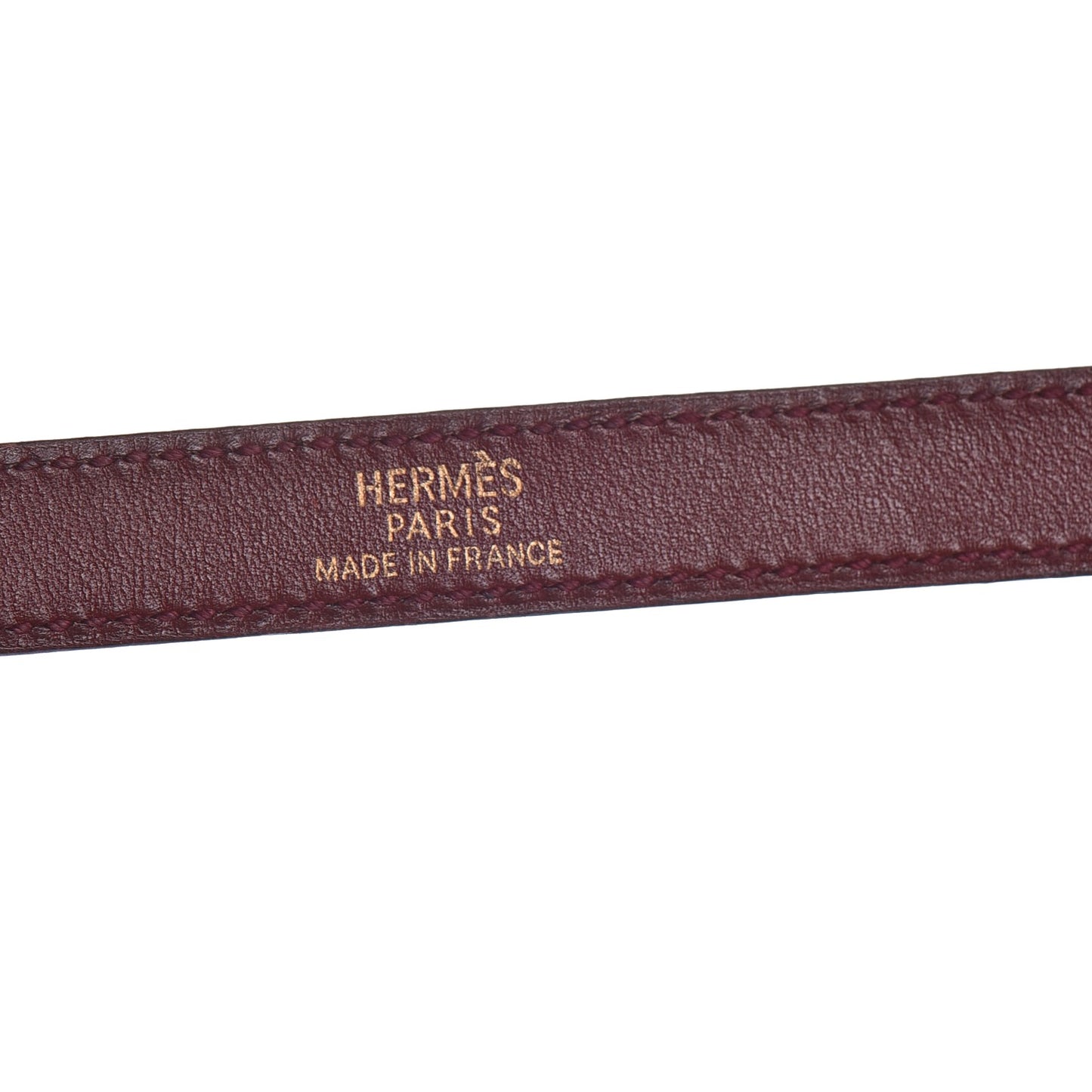 Tadelakt Kelly Double Tour Bracelet XS Rouge H