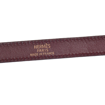 Hermes Tadelakt Kelly Double Tour Bracelet XS Rouge H 4 of 7