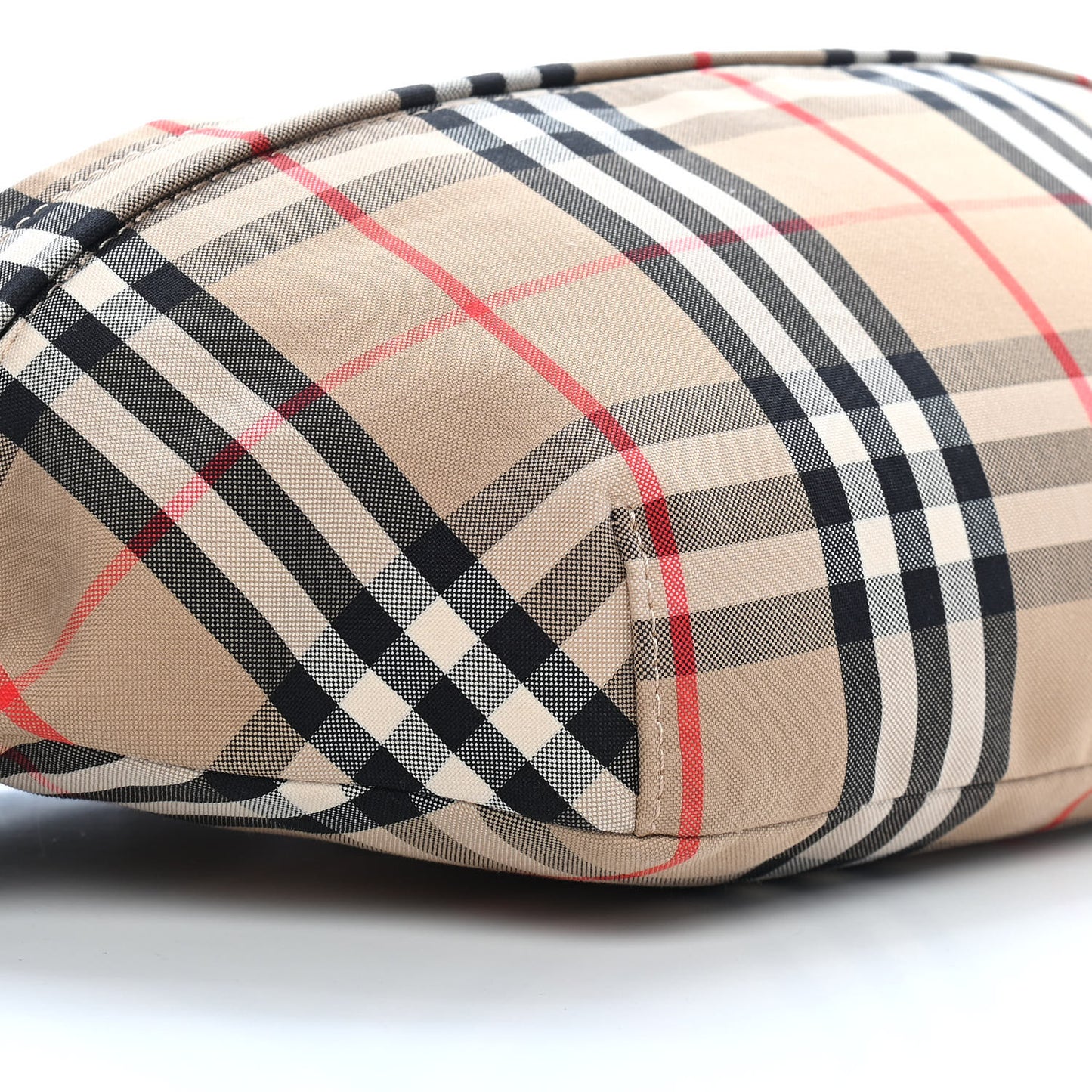 Bonded Cotton Vintage Check Medium Bum Bag Archive Beige