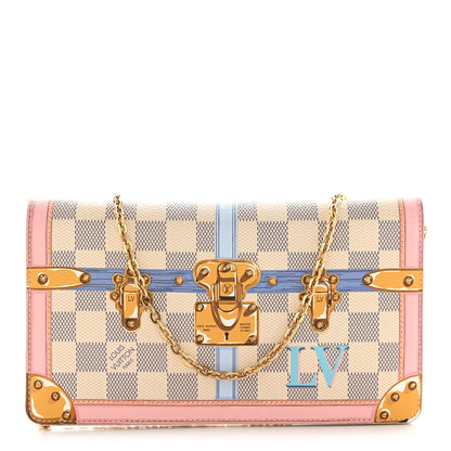 Louis Vuitton Damier Azur Summer Trunks Pochette Weekend 1 of 9