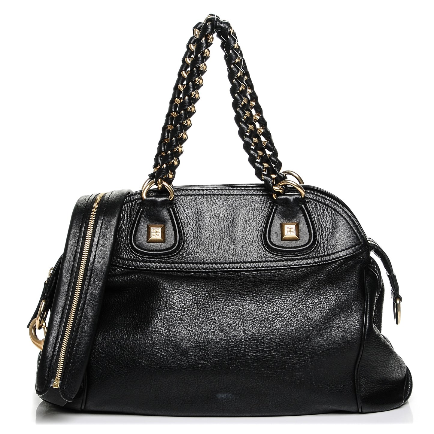 Calfskin Large Chain Wrap Nightingale Black