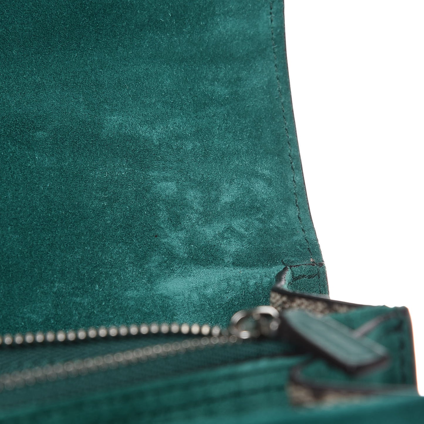GG Supreme Monogram Embroidered Medium Dionysus Shoulder Bag Emerald