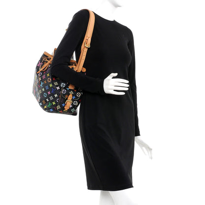 Louis Vuitton Monogram Multicolor Petit Noe Black 2 of 10