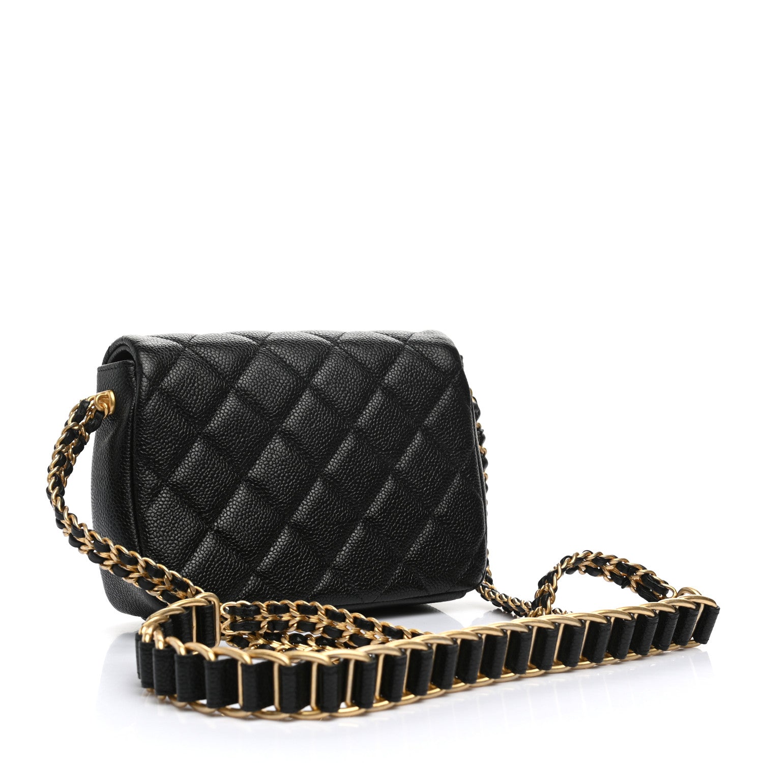 Chanel Caviar Quilted Mini Chain Soul Flap Black 4 of 11