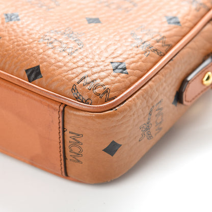 MCM Visetos Medium Heritage Line Camera Crossbody Bag Cognac 11 of 13